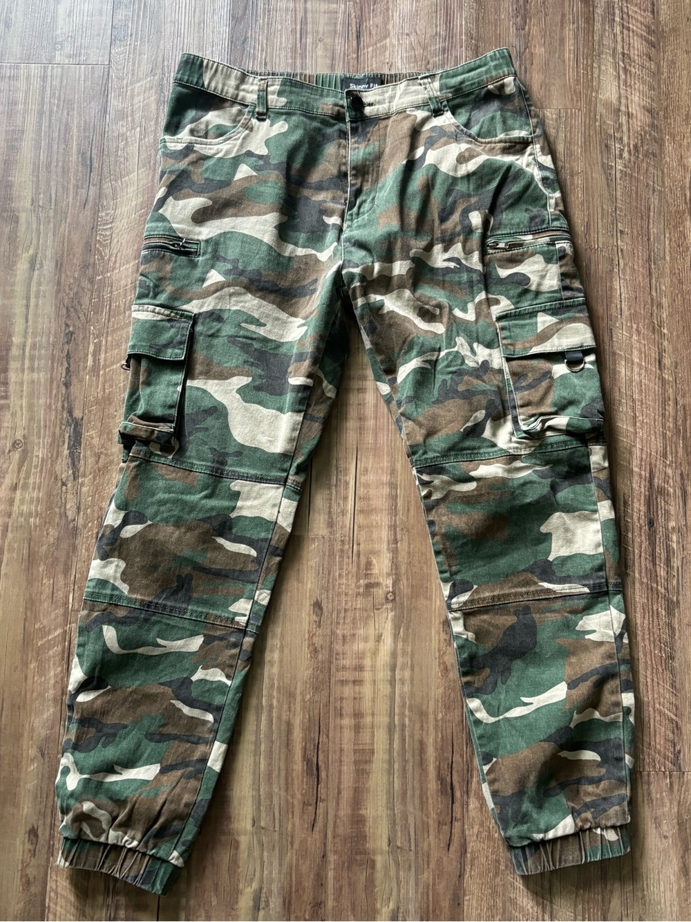 Men's Camo Cargo Pants - Green Camouflage